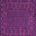 Square Machine Washable Persian Purple Traditional Area Rugs, wshtr2393pur