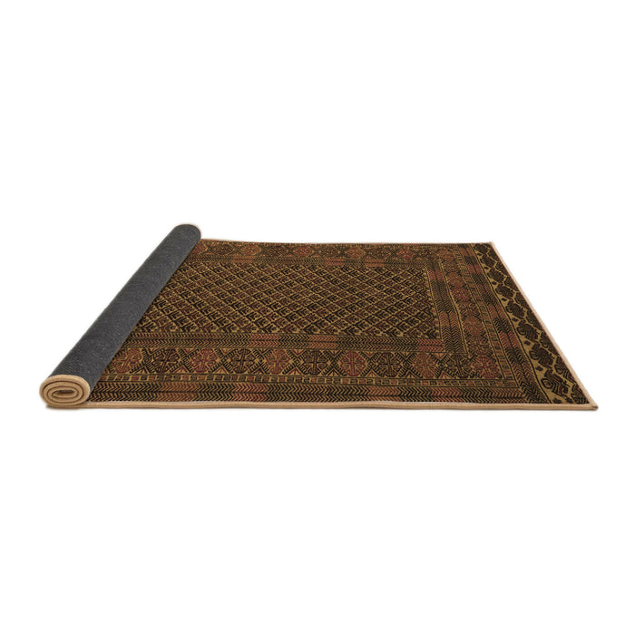 Sideview of Persian Brown Traditional Rug, tr2393brn
