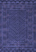 Machine Washable Persian Blue Traditional Rug, wshtr2393blu