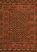 Serging Thickness of Machine Washable Persian Orange Traditional Area Rugs, wshtr2393org