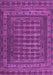 Machine Washable Southwestern Purple Country Area Rugs, wshtr2394pur