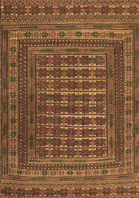 Southwestern Brown Country Rug, tr2394brn