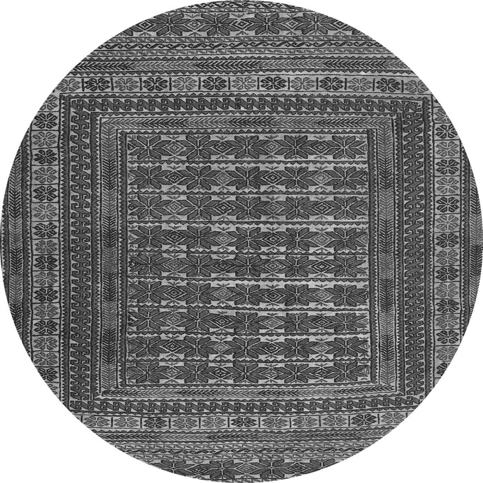Square Southwestern Gray Country Rug, tr2394gry