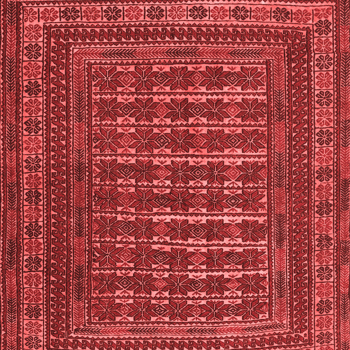 Machine Washable Southwestern Red Country Rug, wshtr2394red