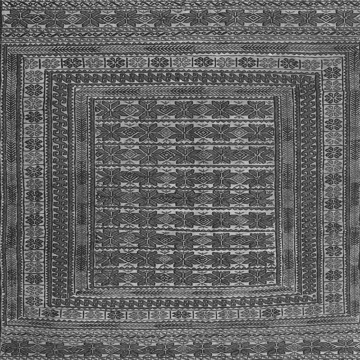 Serging Thickness of Southwestern Gray Country Rug, tr2394gry