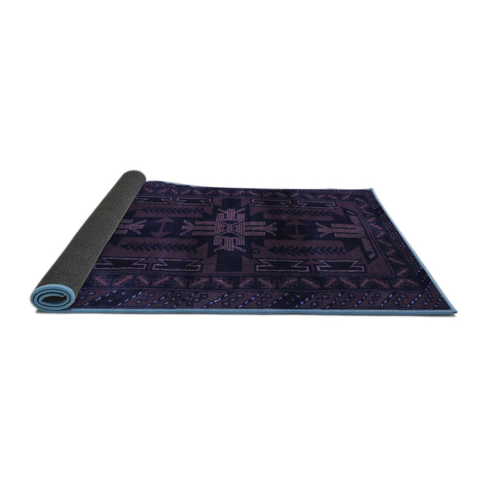 Sideview of Persian Blue Traditional Rug, tr2395blu