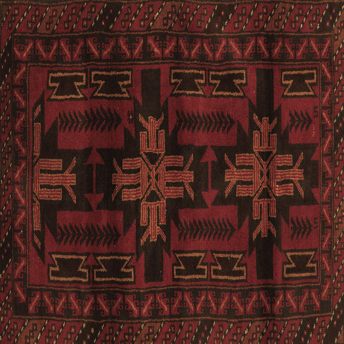 Square Persian Brown Traditional Rug, tr2395brn