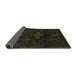 Sideview of Persian Turquoise Traditional Rug, tr2395turq