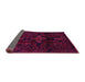 Sideview of Persian Pink Traditional Rug, tr2395pnk