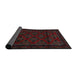 Sideview of Traditional Burgundy Brown Southwestern Rug, tr2396