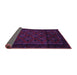 Sideview of Southwestern Purple Country Rug, tr2396pur