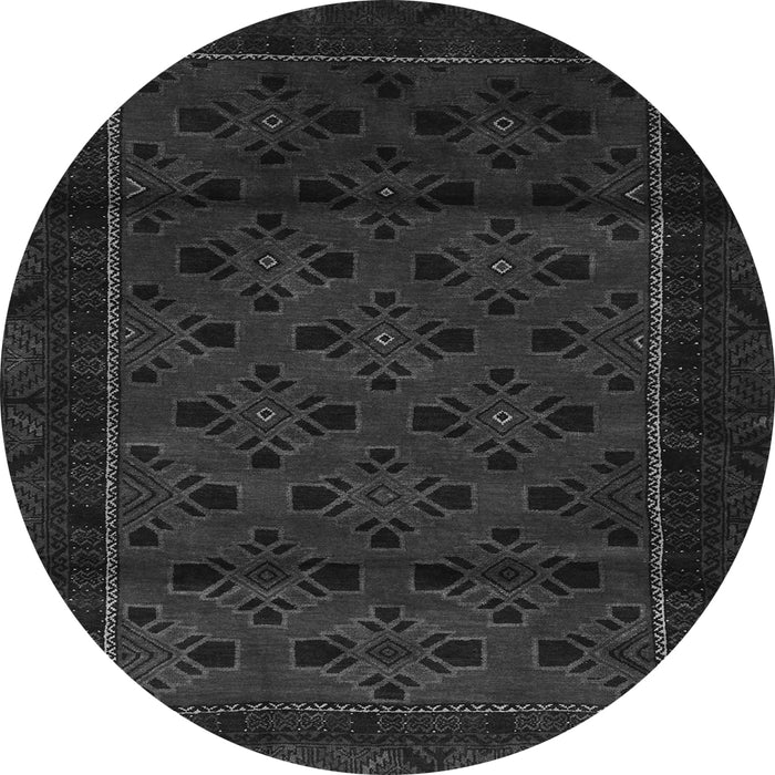 Square Southwestern Gray Country Rug, tr2396gry