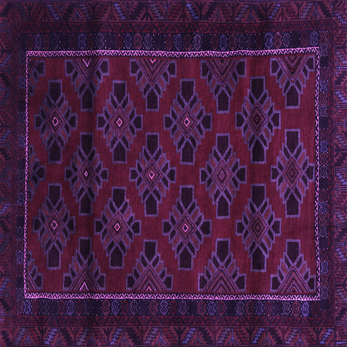 Square Southwestern Purple Country Rug, tr2396pur