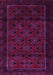 Machine Washable Southwestern Pink Country Rug, wshtr2396pnk