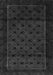 Serging Thickness of Machine Washable Southwestern Gray Country Rug, wshtr2396gry