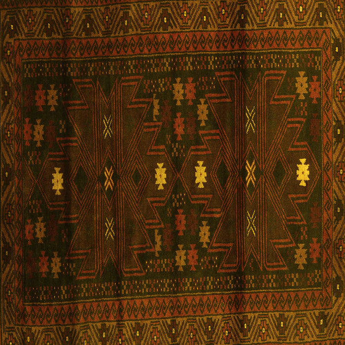 Square Persian Yellow Traditional Rug, tr2397yw