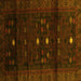 Square Persian Yellow Traditional Rug, tr2397yw