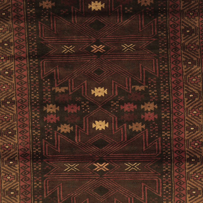 Machine Washable Persian Brown Traditional Rug, wshtr2397brn