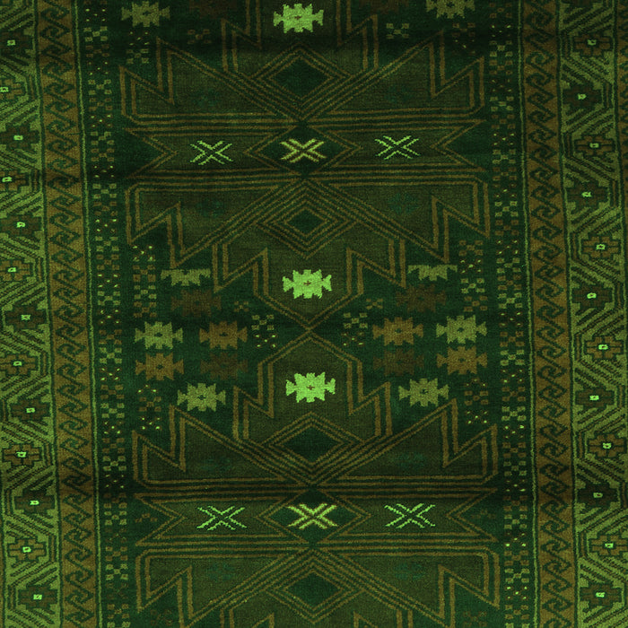 Serging Thickness of Machine Washable Persian Green Traditional Area Rugs, wshtr2397grn