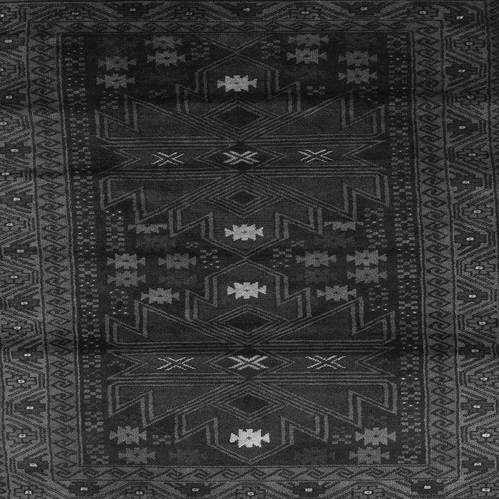 Round Machine Washable Persian Gray Traditional Rug, wshtr2397gry