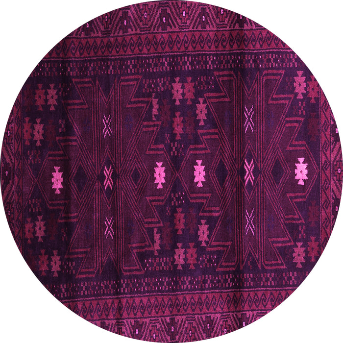 Round Persian Pink Traditional Rug, tr2397pnk