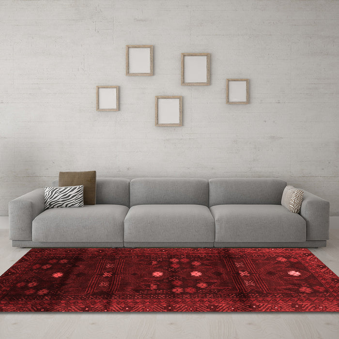 Traditional Red Washable Rugs
