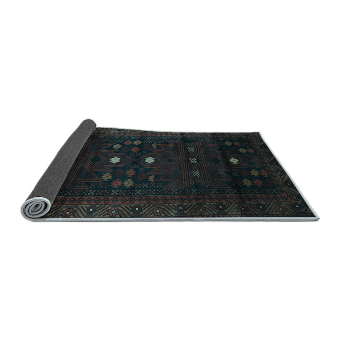 Sideview of Persian Light Blue Traditional Rug, tr2397lblu