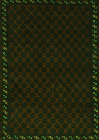 Southwestern Green Country Rug, tr2398grn