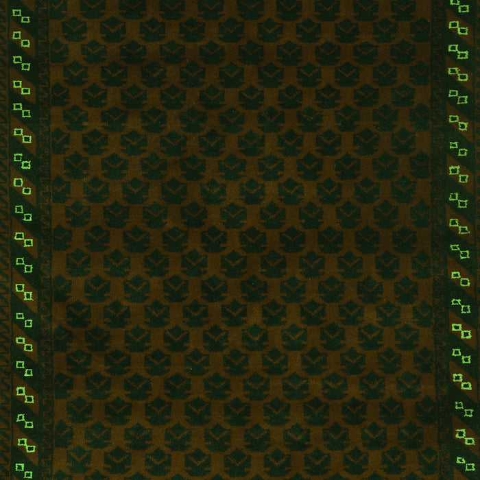 Southwestern Green Country Rug, tr2398grn