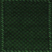 Square Southwestern Emerald Green Country Rug, tr2398emgrn