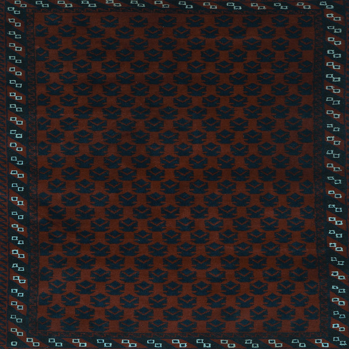 Square Southwestern Light Blue Country Rug, tr2398lblu