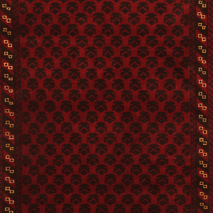 Serging Thickness of Machine Washable Southwestern Orange Country Area Rugs, wshtr2398org