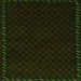 Serging Thickness of Southwestern Green Country Rug, tr2398grn