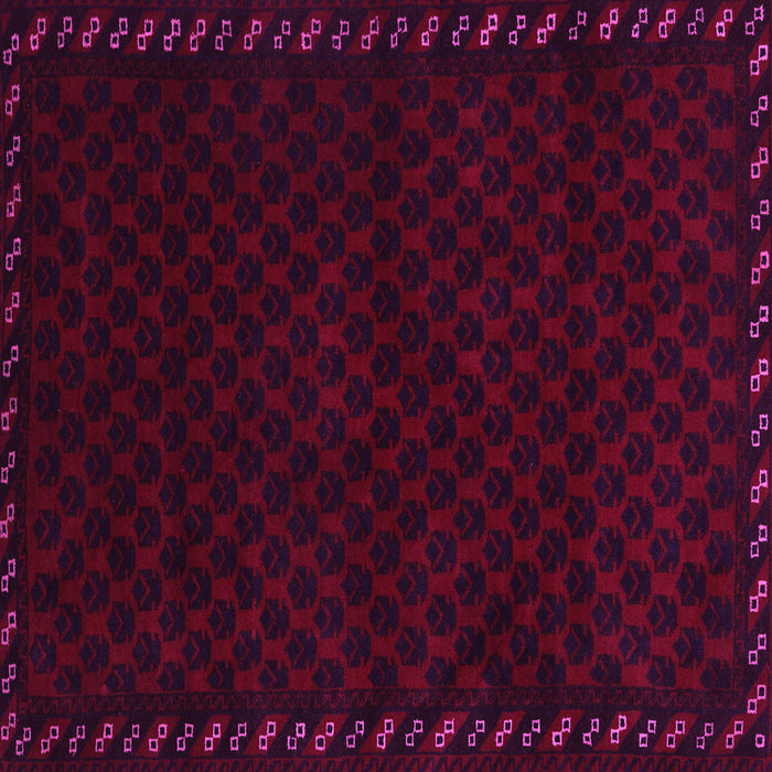 Square Machine Washable Southwestern Pink Country Rug, wshtr2398pnk