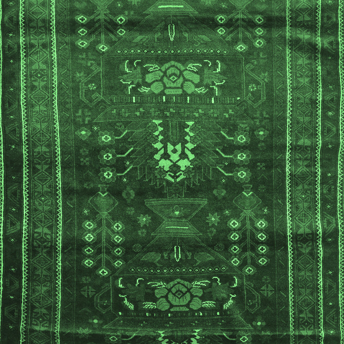 Machine Washable Persian Emerald Green Traditional Area Rugs, wshtr2399emgrn