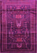 Machine Washable Persian Pink Traditional Rug, wshtr2399pnk