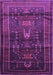 Machine Washable Persian Purple Traditional Area Rugs, wshtr2399pur