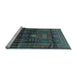 Sideview of Machine Washable Persian Light Blue Traditional Rug, wshtr2399lblu