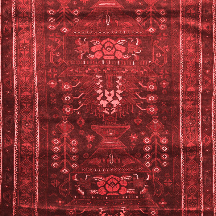 Machine Washable Persian Red Traditional Rug, wshtr2399red