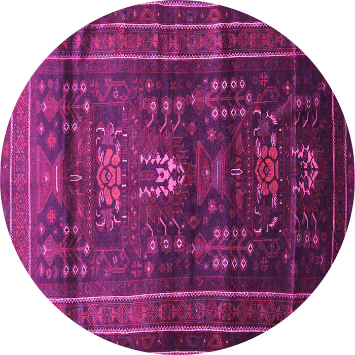 Round Persian Pink Traditional Rug, tr2399pnk