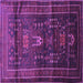 Square Persian Purple Traditional Rug, tr2399pur