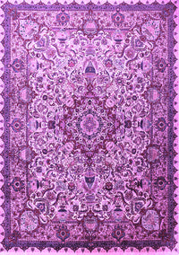 Medallion Purple Traditional Rug, tr239pur