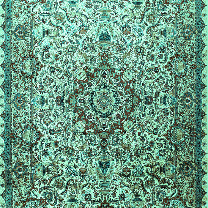 Medallion Turquoise Traditional Rug, tr239turq
