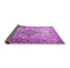 Sideview of Medallion Purple Traditional Rug, tr239pur