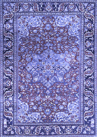 Medallion Blue Traditional Rug, tr23blu