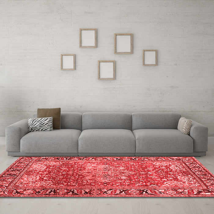 Traditional Red Washable Rugs