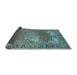 Sideview of Medallion Light Blue Traditional Rug, tr23lblu