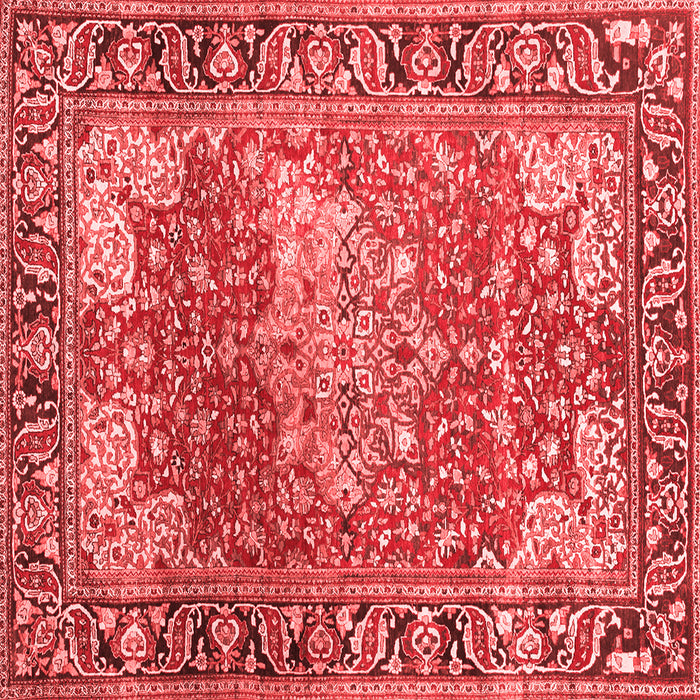 Medallion Red Traditional Rug, tr23red