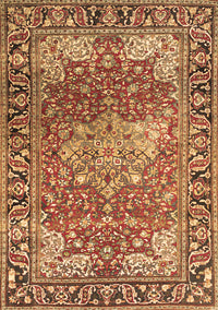 Medallion Brown Traditional Rug, tr23brn