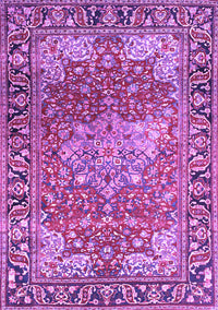 Medallion Purple Traditional Rug, tr23pur